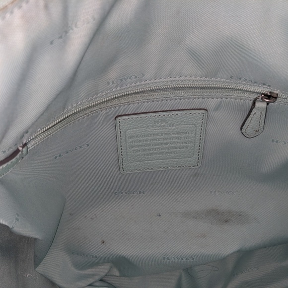 Coach Mint/Sea-foam Green Cross Body Leather Bag - Picture 2 of 5